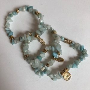 Set of 3 Stone Bracelet